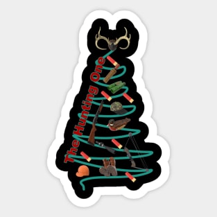 Hunting Xmas Tree Sticker